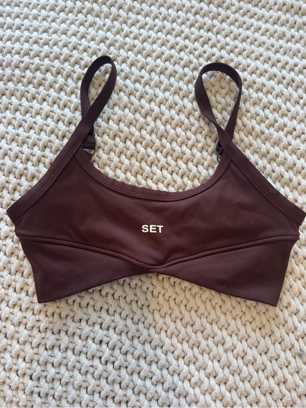 SET Active Scoop Bralette in Dark Brown